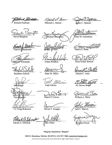 endorsement letter with signatures p 1
